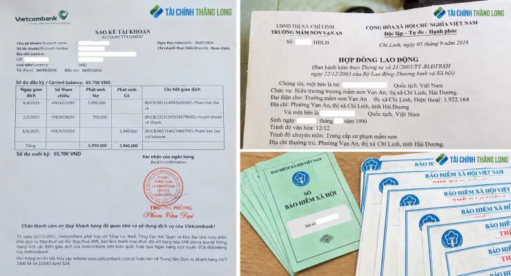 Các Tài Liệu Cần Có Để Chứng Minh Thu Nhập
